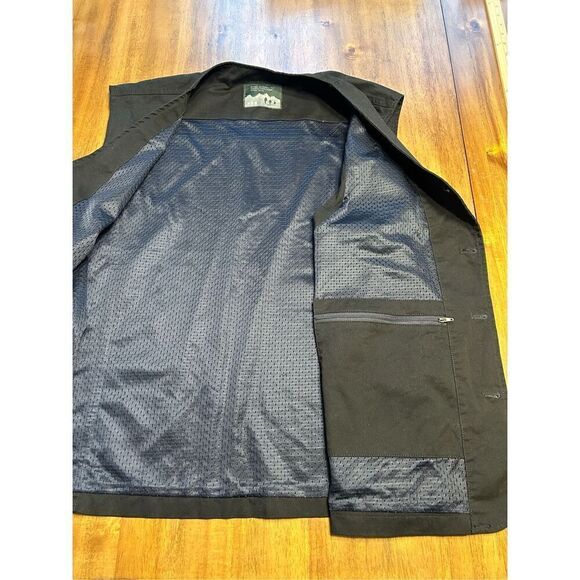 Men’s Vest  Outdoor Jacket Multi Pocket Size 2X Black - Picture 4 of 9